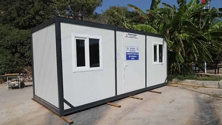 Bodrum Belediyesi mahallelere afet müdahale kabinleri yerleştiriyor