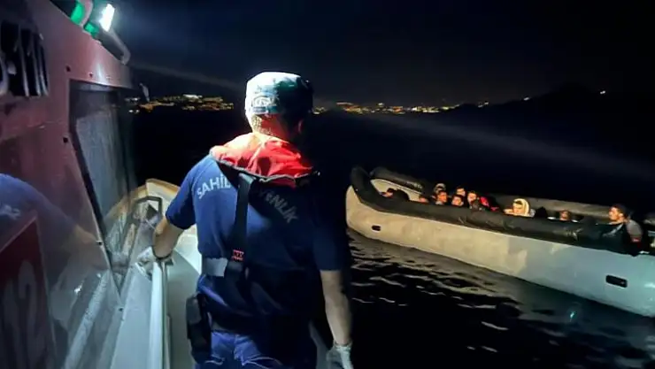 Bodrum'da 30'u çocuk 65 düzensiz göçmen yakalandı