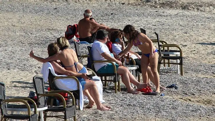 Bodrum'da Kasım ayında deniz keyfi