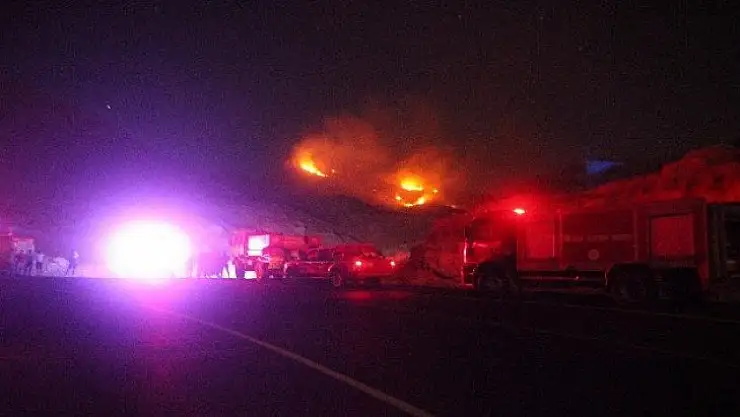 Bodrum'da sarp arazide çıkan yangın söndürüldü