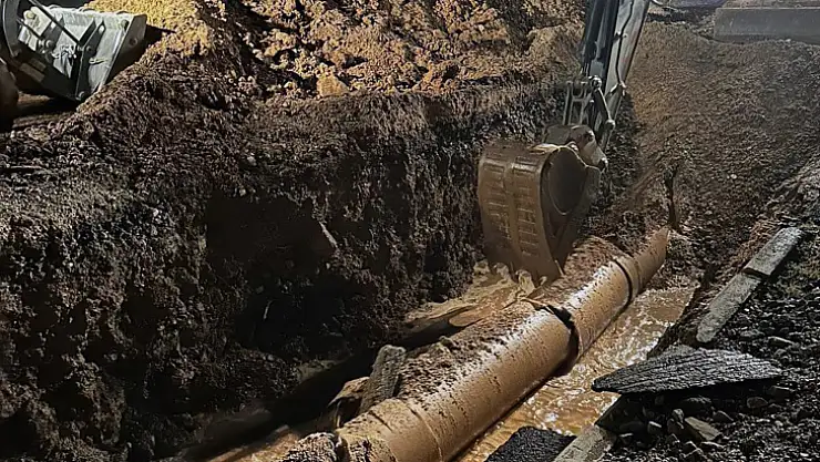 Bodrum Gölköy su isale hattı arızası giderildi