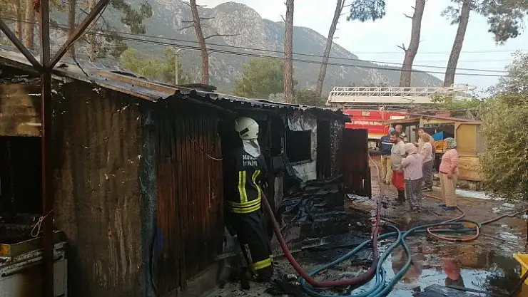 Buzdolabı motoru yangın çıkardı