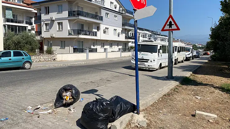 Cadde Kenarına Bırakılan Çöpler Tepki Çekti