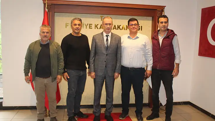 ÇALIŞ-DER Yeni Yönetiminden Kaymakam'a Ziyaret