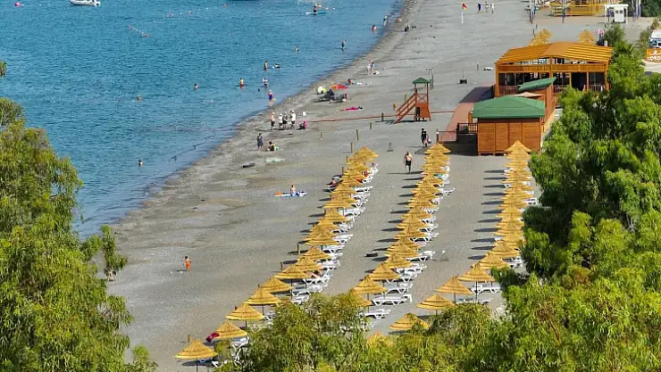 Çalış Halk Plaj uygun fiyatlarla hizmete devam ediyor