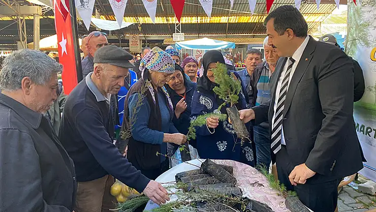 Dalaman'da Vatandaşlara 3 Bin Adet Fidan Dağıtıldı