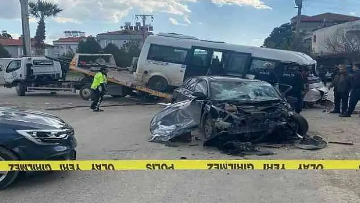 DALAMAN'DA ZİNCİRLEME TRAFİK KAZASI: 1 ÖLÜ, 2 YARALI