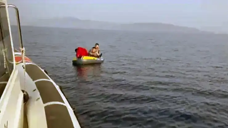 Datça'da 3 göçmen kurtarıldı