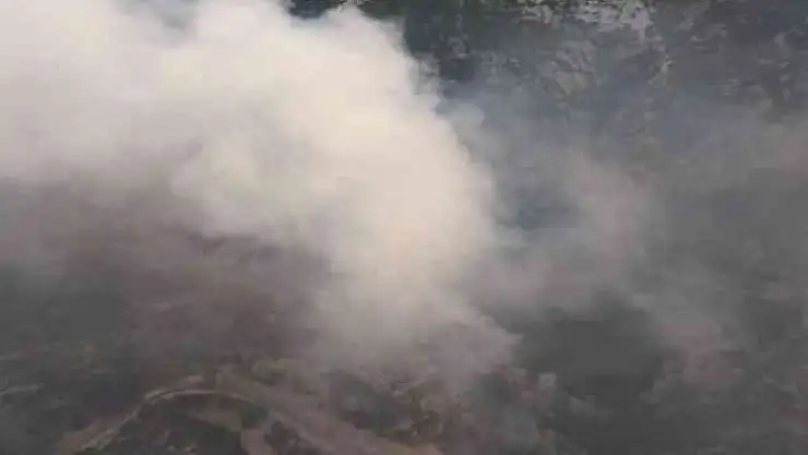 Datça'da günün ilk ışıkları ile birlikte orman yangınına havadan müdahale yeniden başladı