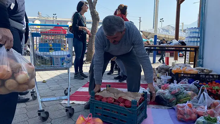 DEPREMZEDELERE 'ASKIDA SEBZE, MEYVE' UYGULAMASI 