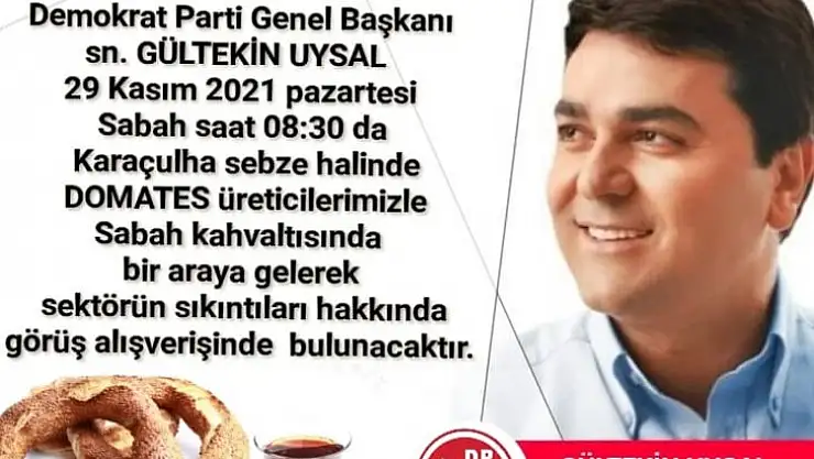 DP Başkanı Uysal, Fethiye'ye geliyor