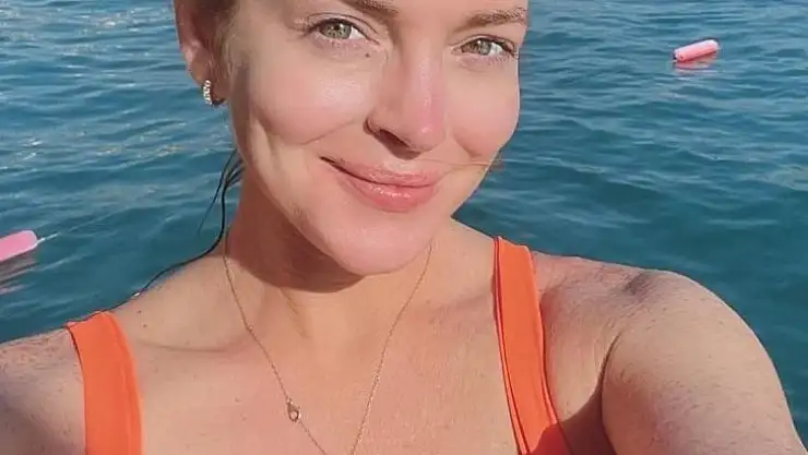 Dünyaca ünlü oyuncu Lindsay Lohan Bodrum'da balayı yapıyor