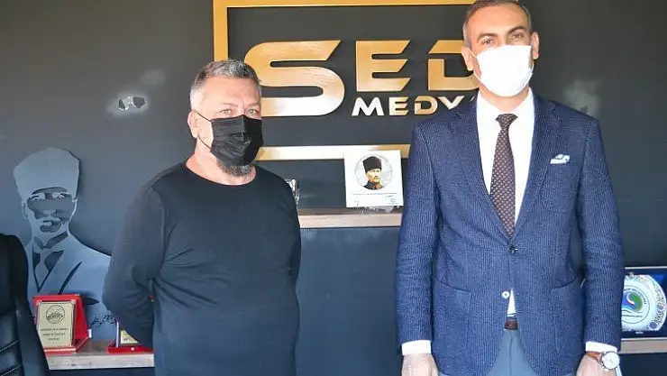 Emniyet Müdürü Ayhan'dan, SED Medya'ya ziyaret