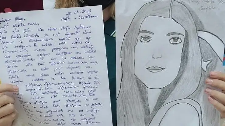 Eşen Anadolu Lisesi öğrencilerinden Şehit öğretmenlerin ailelerine mektup ve şiir