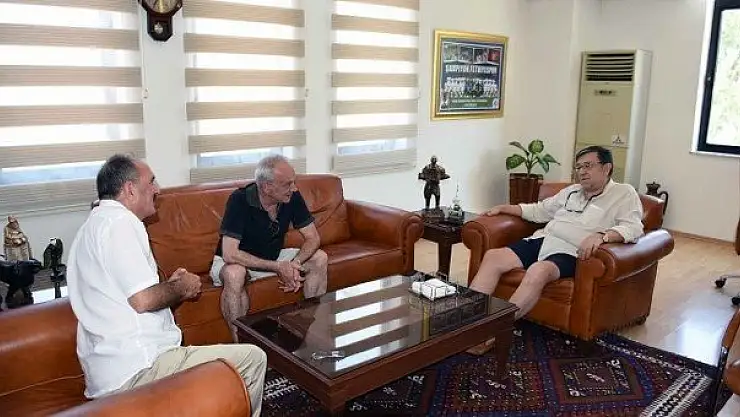 ESKİ MHP'Lİ ŞEVKET BÜLENT YAHNİCİ, BAŞKAN SAATCI'YI ZİYARET ETTİ