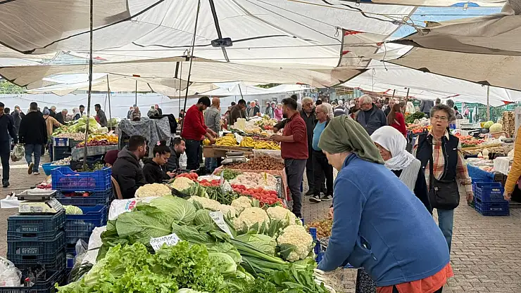 Fethiye Cuma Pazarı'nda bu haftanın sebze fiyatları