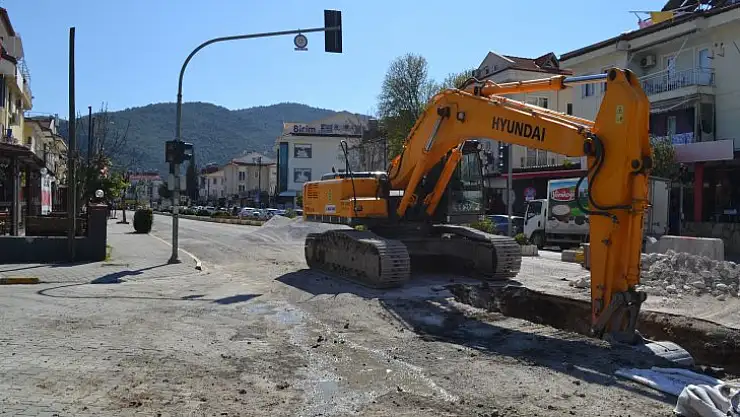 FETHİYE'DE ALT YAPI  ÇALIŞMASI