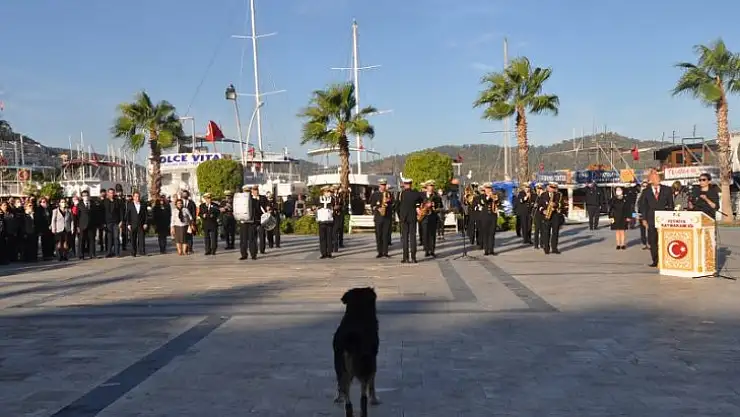 Fethiye'de Atatürk saygı ile anıldı