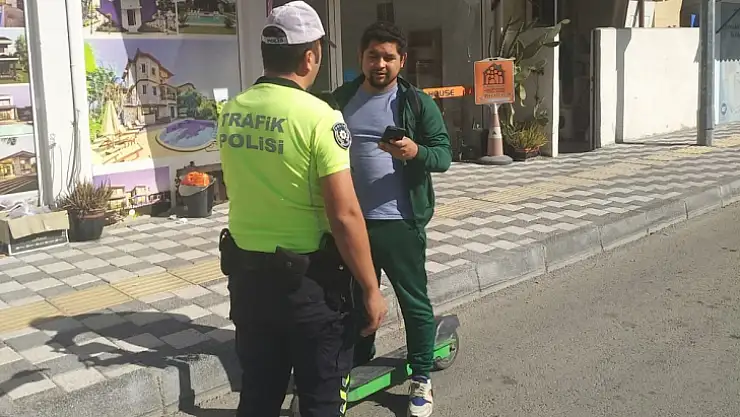 FETHİYE'DE ELEKTRİKLİ SCOOTER DENETİMİ ARTTI
