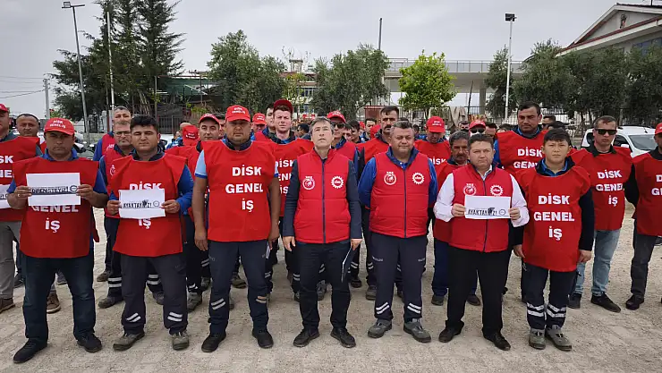 Fethiye'de iş bırakma eylemi düzenlediler