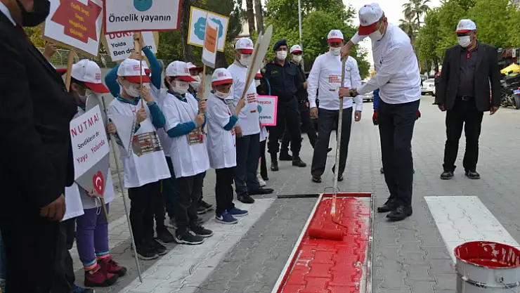 Fethiye'de kırmızı çizgi uygulamasına başlandı