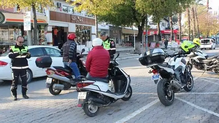 FETHİYE' DE  MOTOSİKLET  DENETİMLERİNE  DEVAM