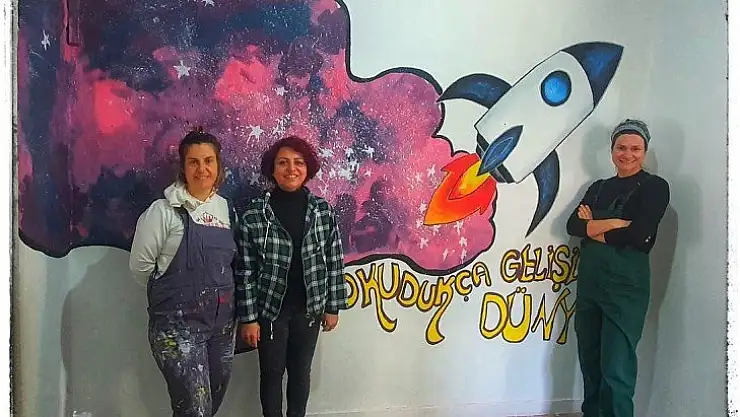 Fethiye'de okullar renkleniyor 