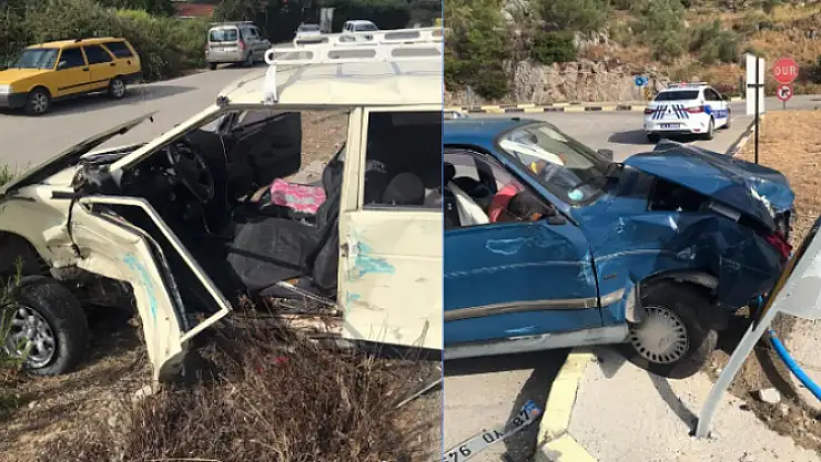 Fethiye'de trafik kazası, 2 yaralı