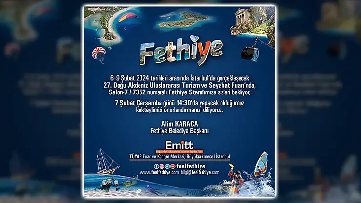 Fethiye EMITT 2024 Fuarında Yerini Alıyor