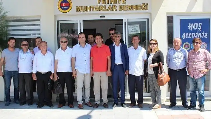 FETHİYE  EMLAKÇILAR  DERNEĞİNDEN  MUHTARLARA ZİYARET…