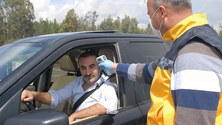 Fethiye Girişinde Korona Önlemi