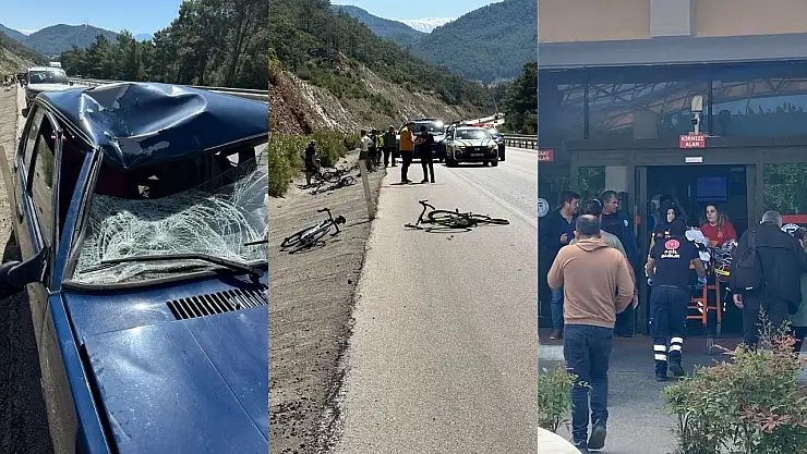 Fethiye Göcek'te Feci Kaza: Otomobil Bisikletlilere Çarptı, 1 Ağır, 3 Yaralı