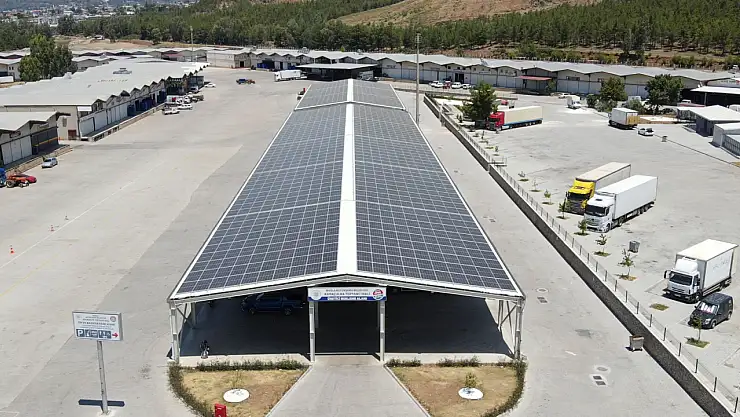 Fethiye Karaçulha Toptancı Hali'ne Güneş Enerji Santrali Kuruldu