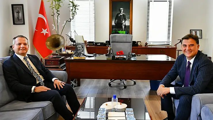 Fethiye Kaymakamı Fatih Akkaya'dan Başkan Karaca'ya İade-i Ziyaret