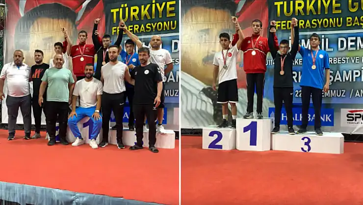 Fethiyeli sporculardan Serbest Güreş Türkiye Şampiyonası'nda büyük başarı