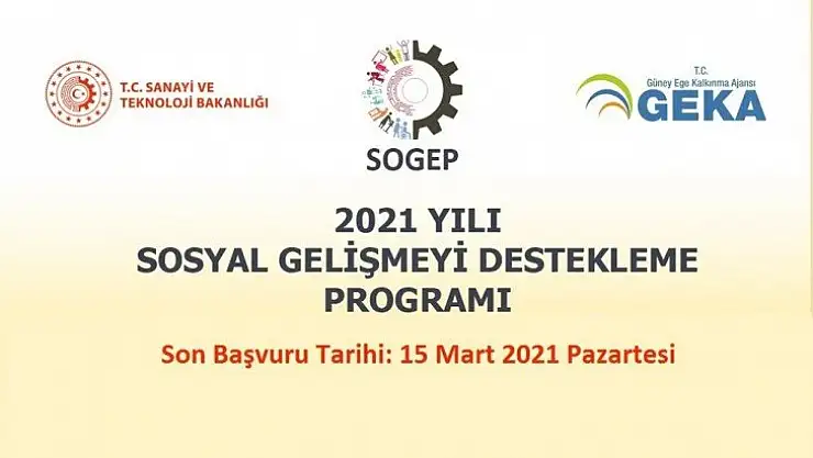 GEKA, SOGEP projeleri için proje önerisi bekliyor