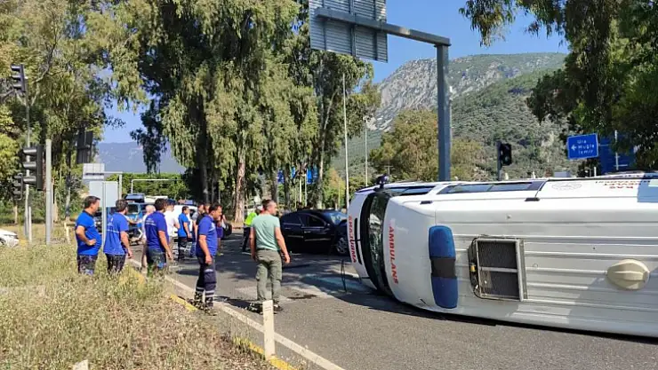 Gökova kavşağında kaza