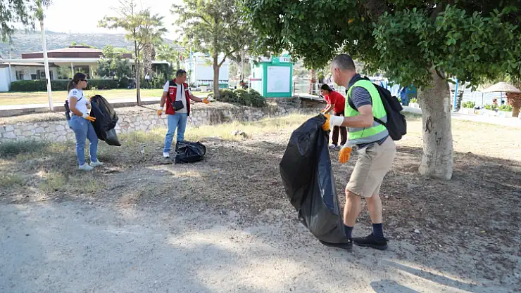 Gümbet Dolgu Alanı Temizlendi