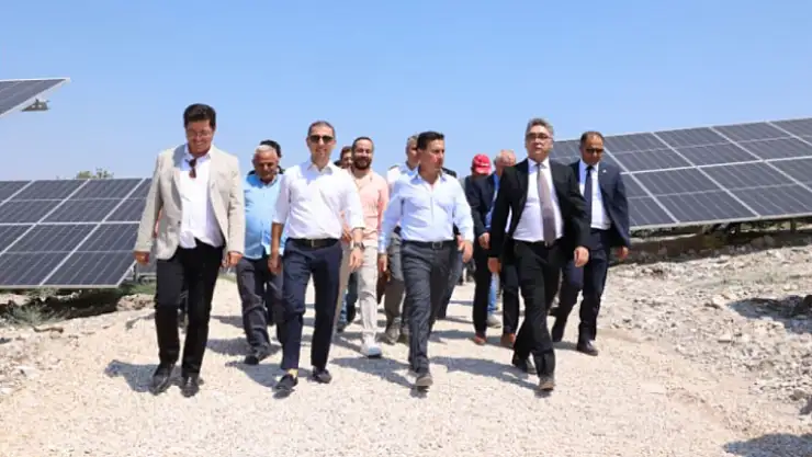 Güneş Enerji Santrali Denizova' da Açıldı