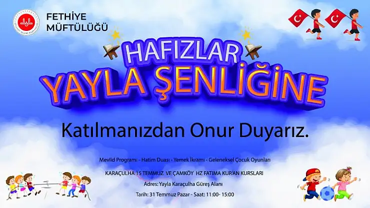 'HAFIZLAR YAYLA ŞENLİĞİ' 31 TEMMUZ'DA