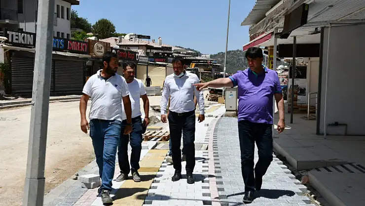 Hisarönü'nde üstyapı çalışması başladı