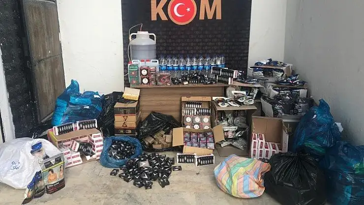 İçki yapımında kullanılan malzemeler ele geçirildi