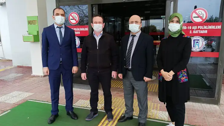 İlçe Başkanı Öztürk'ten sağlık çalışanlarına ziyaret