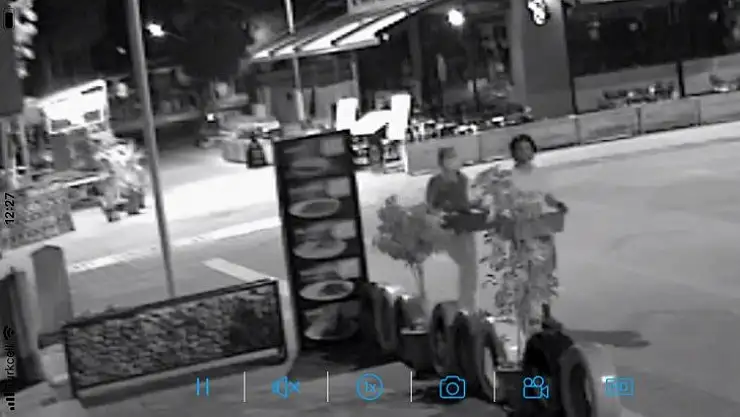 İş yerinin önündeki çiçekler çalındı