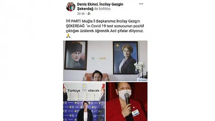 İyi Parti Muğla İl Başkanı koronavirüse yakalandı!