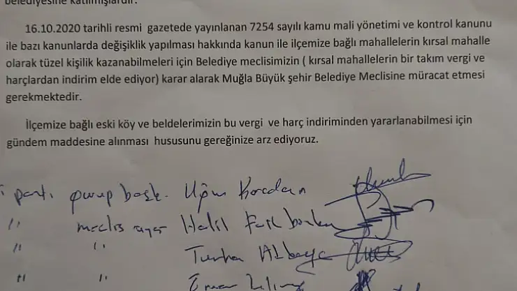 İyi Partili belediye meclis üyelerinden önerge 