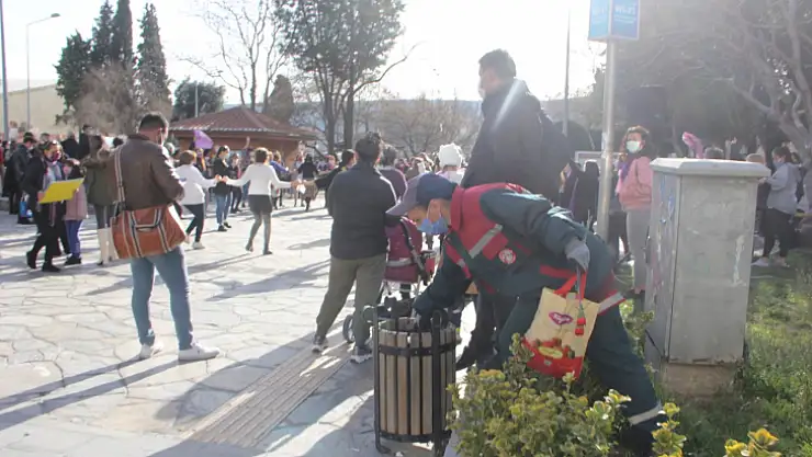 Kadınların çöpünü kadın topladı