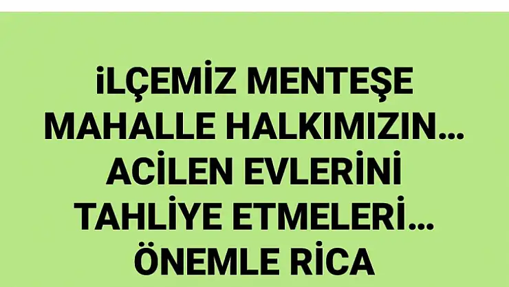 Kavaklıdere'deki Yangında Tahliyeler Devam Ediyor