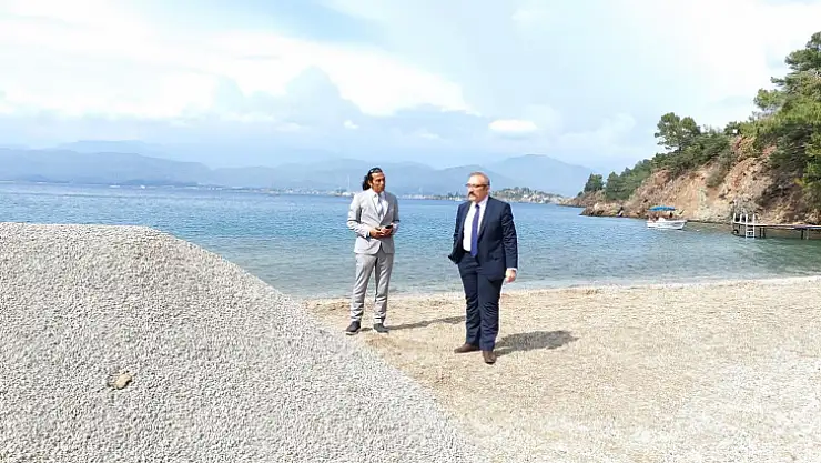 Kaymakam Karaman, Büyük Samanlık Plajı'nı denetledi