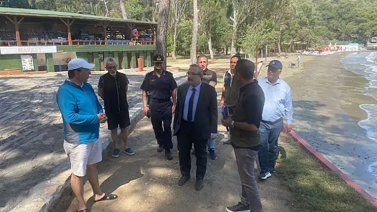 Kaymakam Karaman, plaj ve koyları ziyaret etti